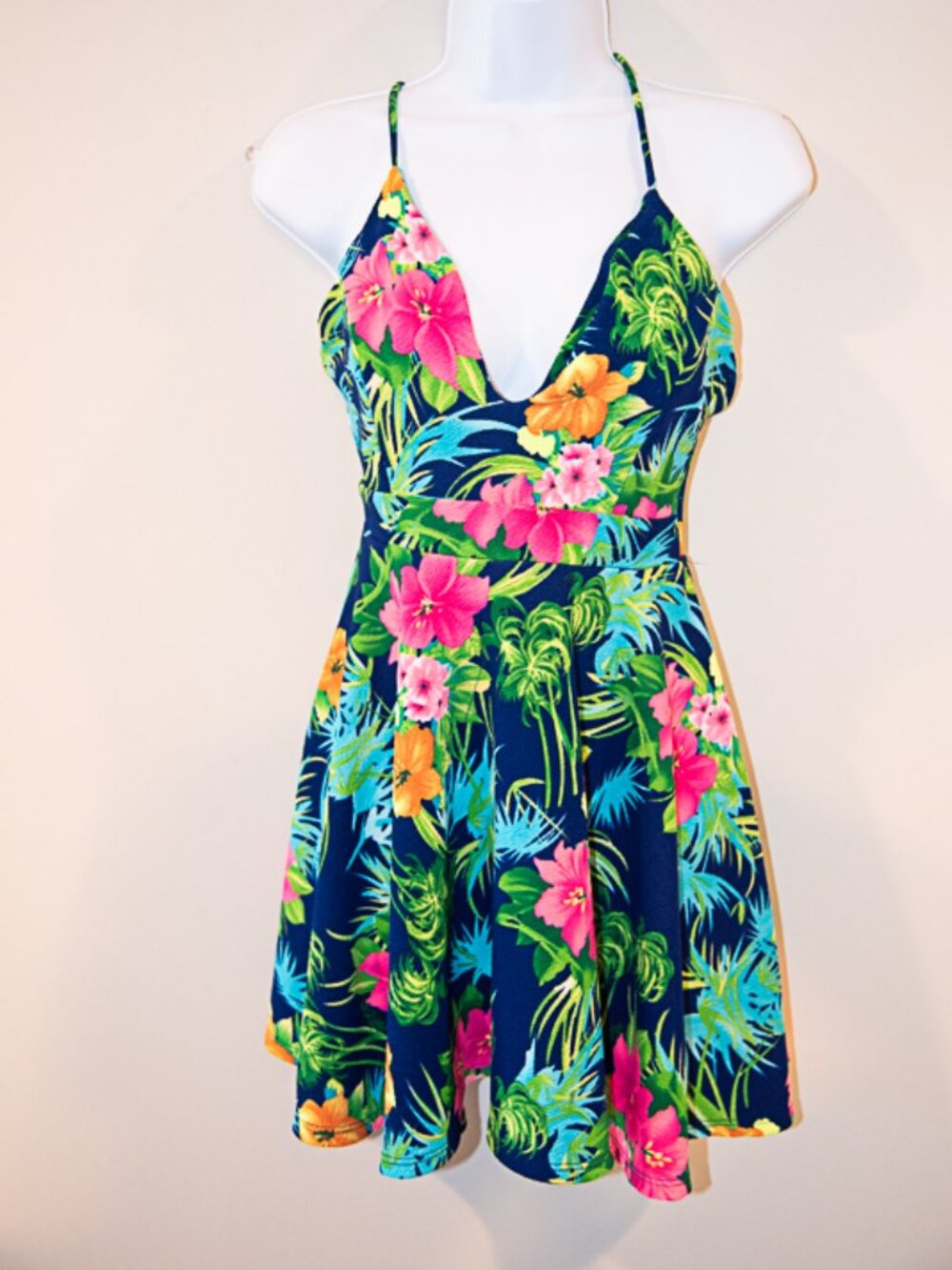 Gibiu USA Tropical Mini Dress Size Medium